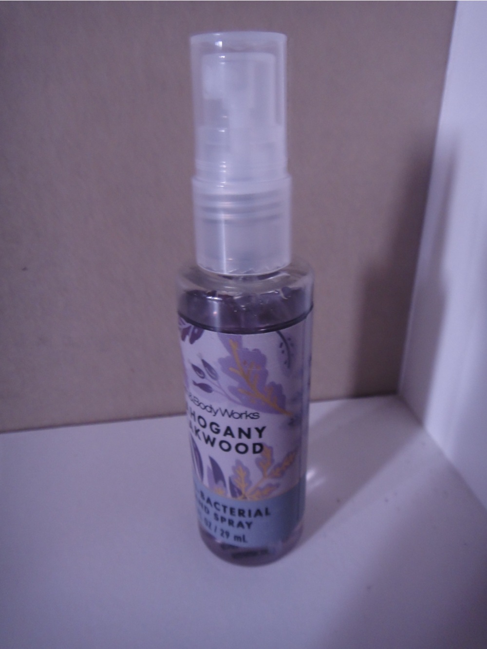 Bath & Body Works Mahogany Oakwood Spray - Purple and Gold Accents